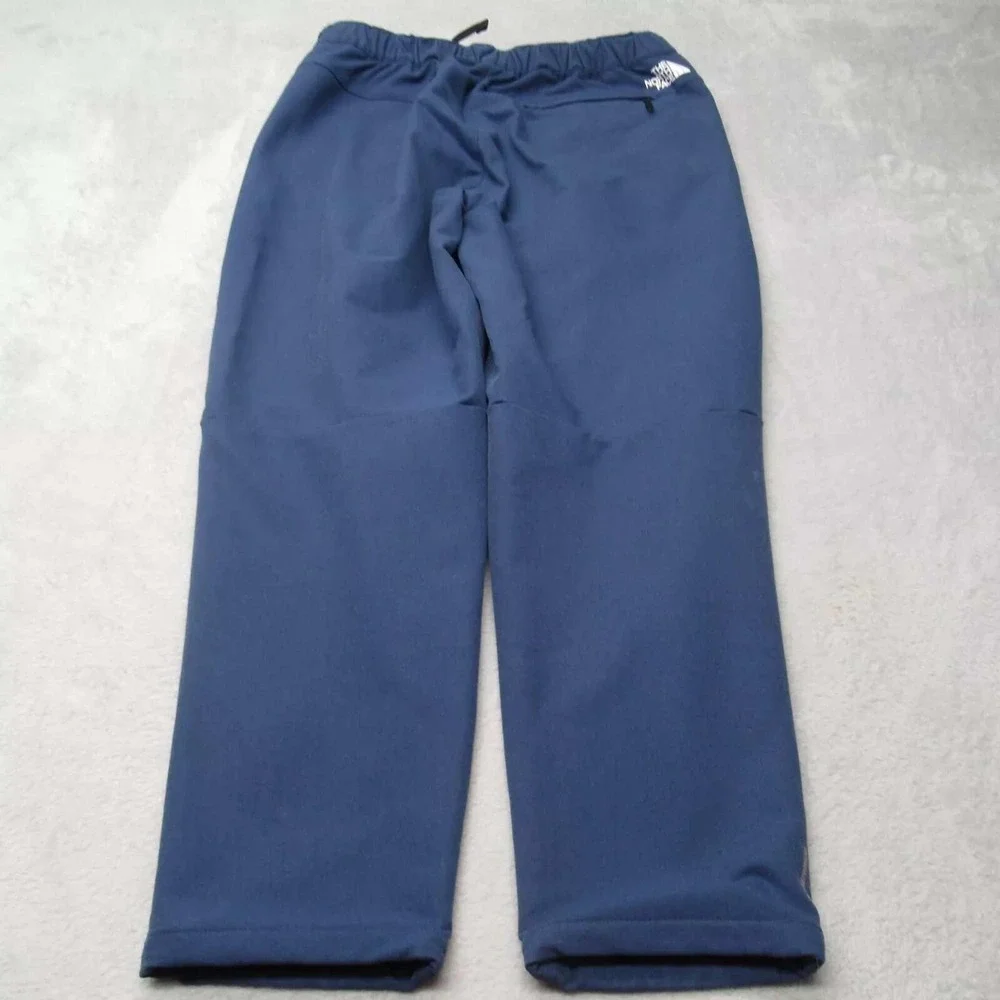 North Face Fishing Pants Men Medium Blue 32x28 Stretch Hike Rain‎ Wind Softshell